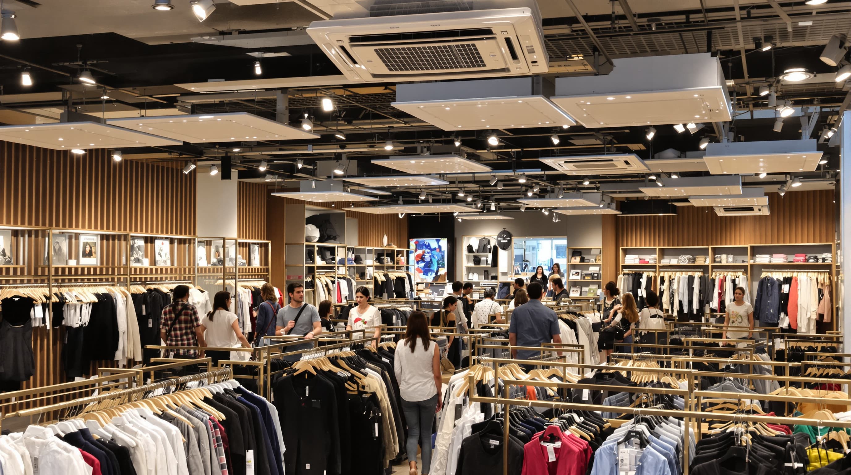 Tienda retail con sistema de climatización
